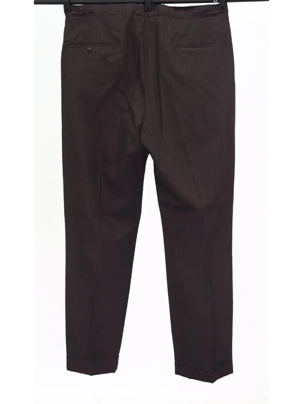House of Duro 46L 40x31 Brown Full Suit 2-Button Solid R920